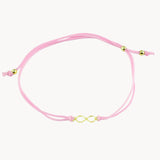 PINK INFINITY MACRAME BRACELET