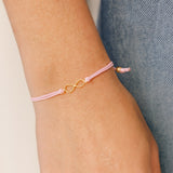 PINK INFINITY MACRAME BRACELET