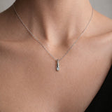 Bar Pendant with Cubic Zirconia