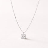 Solitaire Pendant with Four-Prong Cubic Zirconia