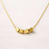 Plain Four-Cube Necklace