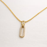 COLGANTE OVALOS CON DIAMANTES LOVISA