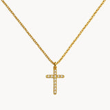 COLGANTE CRUZ Y DIAMANTES EDESIA