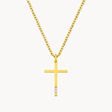 COLGANTE CRUZ Y DIAMANTES