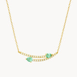 EMERALD COLLAR WITH DIAMONDS ROSELLA