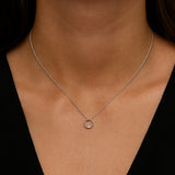 COLGANTE CIRCULO CON DIAMANTE CLARISE