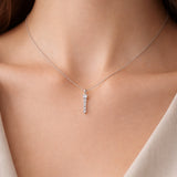 Diamond Gradient Bar Pendant
