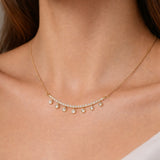 COLAR HEXÁGONOS COM DIAMANTES MABYN