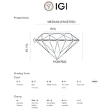 COLGANTE DIAMANTE 0.30 QUILATES MICHELLE CERTIFICADO IGI