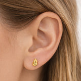 PENDIENTES CROISSANT LISOS