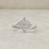 ANILLO FLOR CON DIAMANTES