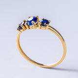 BAGUE SAPHIRS ET DIAMANTS ANINA
