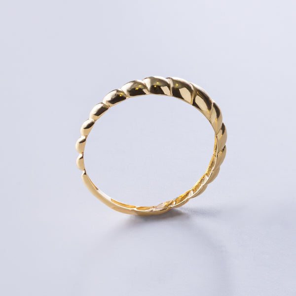 SMOOTH CROISSANT RING