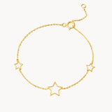 PULSERA ESTRELLAS CALADAS KELLIE