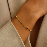 PULSERA CUBOS Y BOLAS DENICA