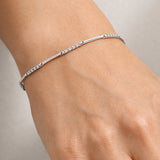 PULSERA CON TRAMOS DE DIAMANTES