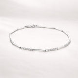 PULSERA CON TRAMOS DE DIAMANTES