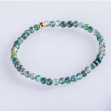 GREEN AGATE BEAD BRACELET RACHEL
