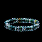 GREEN AGATE BEAD BRACELET RACHEL