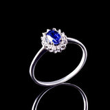 DIANE SAPPHIRE AND DIAMOND RING