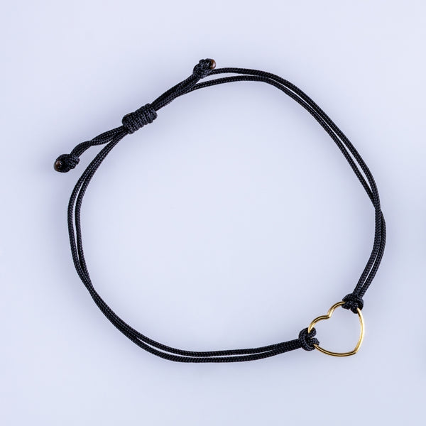 BRACELET WITH MACRAME HEART RAISA
