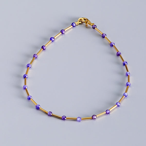 PULSERA CIRCONITAS MORADAS ALBA