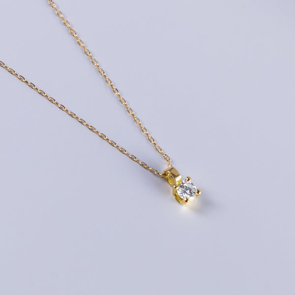 PENDANT WITH CLAW DIAMOND 0.08 CARATS MICHELLE