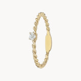 Solitaire ring with 0.070 carat diamond Tayla