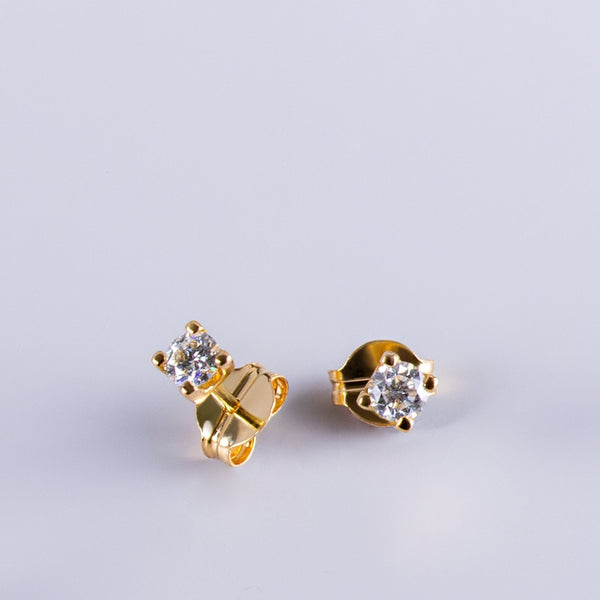 EARRINGS WITH CLAW DIAMOND 0.26 CARATS MICHELLE