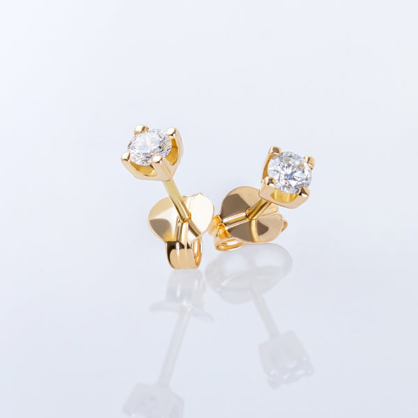 EARRINGS WITH CLAW DIAMOND 0.26 CARATS MICHELLE