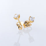 EARRINGS WITH CLAW DIAMOND 0.26 CARATS MICHELLE
