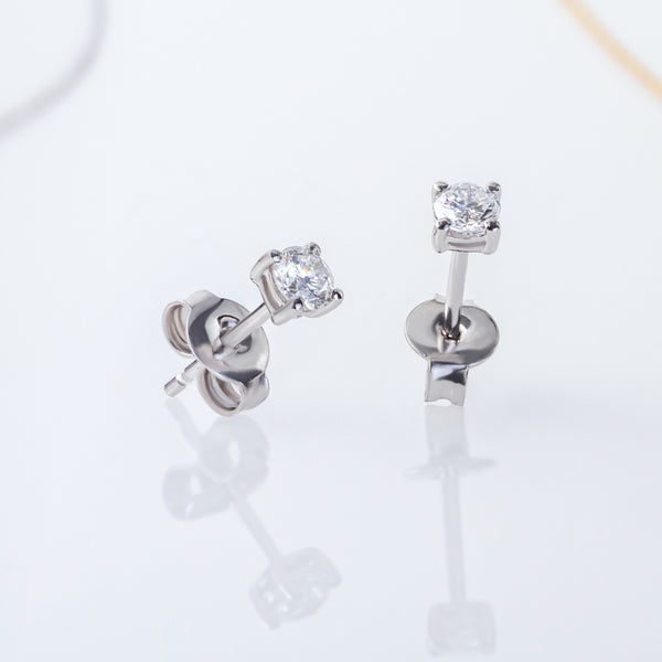 DIAMOND CLAW EARRINGS 0.16 CARATS MICHELLE