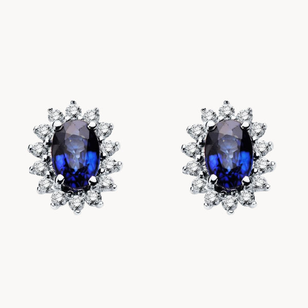 SAPPHIRE AND DIAMOND EARRINGS DIANE
