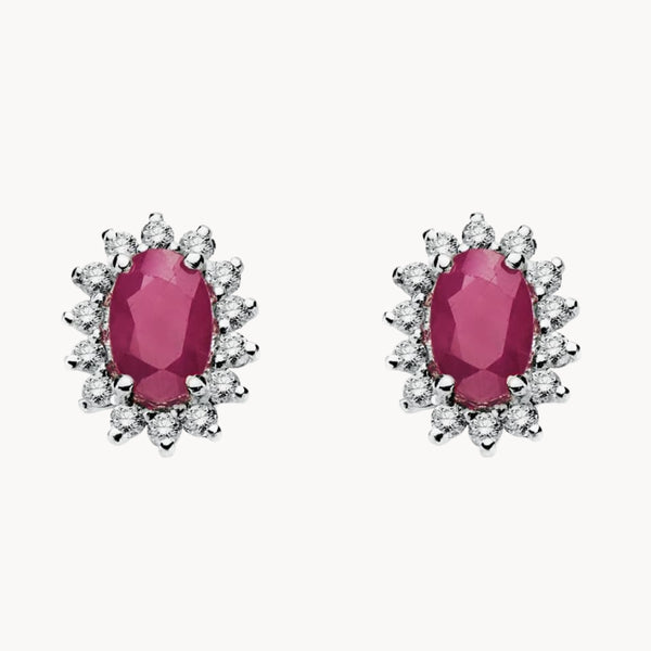 RUBY AND DIAMOND EARRINGS DIANE