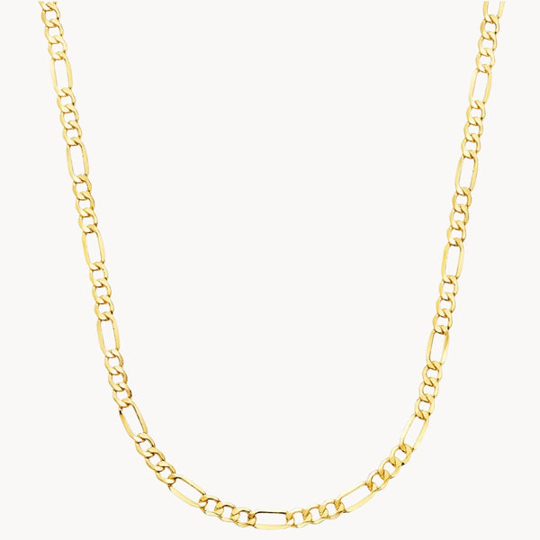 FIGARO CHAIN 60CM CARABINER CLOSURE