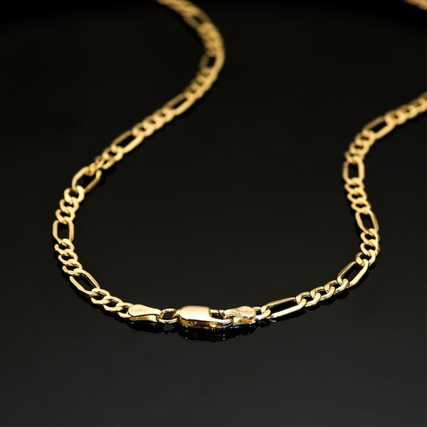 FIGARO CHAIN 60CM CARABINER CLOSURE