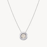 COLGANTE DIAMANTE CHATON 0.40 QUILATES PUNTO DE LUZ