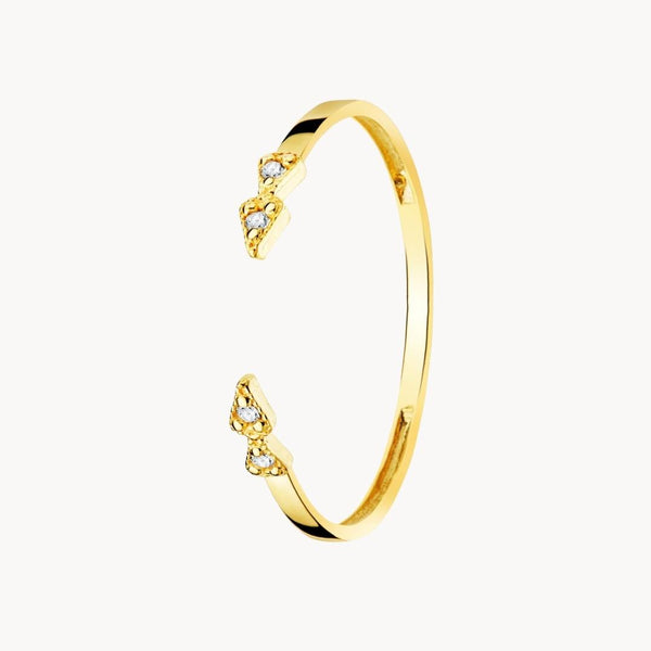 Anillo abierto Oro 18kt con diamantes Inna