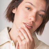 Anillo abierto Oro 18 kilates con diamantes Iris