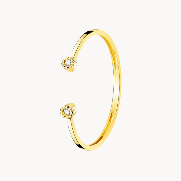Anillo abierto Oro 18kt con diamantes Penelope