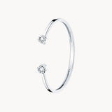 Anillo abierto Oro blanco 18kt con diamantes Penelope