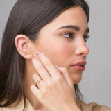 Anillo oro 18kt con amatista y circonitas Nur