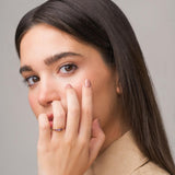 Anillo Oro 18 kilates con amatistas Agathe