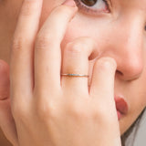 Anillo Oro blanco 18 kilates con diamantes Abby