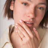 Anillo Oro 18 kilates con diamantes Abby