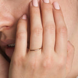 Anillo Oro rosa 18 kilates con diamantes Abby