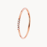 Anillo Oro rosa 18kt con diamantes Abby