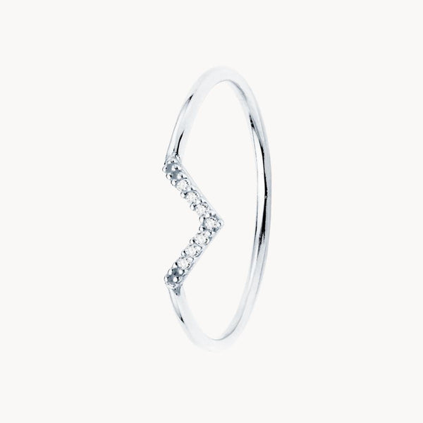 Anillo Oro blanco 18kt con diamantes Udane