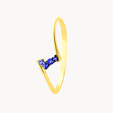 Anillo Oro 18kt con zafiros Zaira