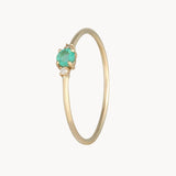 Anillo Oro 18kt con esmeralda y diamantes Vicenza